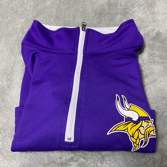 Women’s Large Minnesota Vikings TX3 Cool 1/4 Zip Pullover - Picture 12 of 15